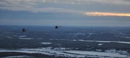 Helikoptrar i luften